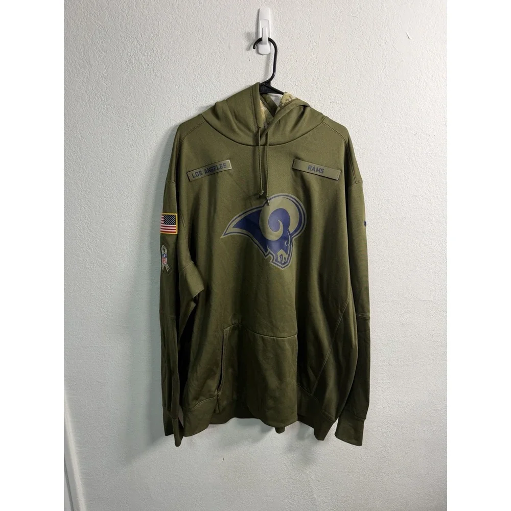 Los Angeles Rams Hoodie Player Issued Sz 4XL Salute To Service NFL Football Nike
